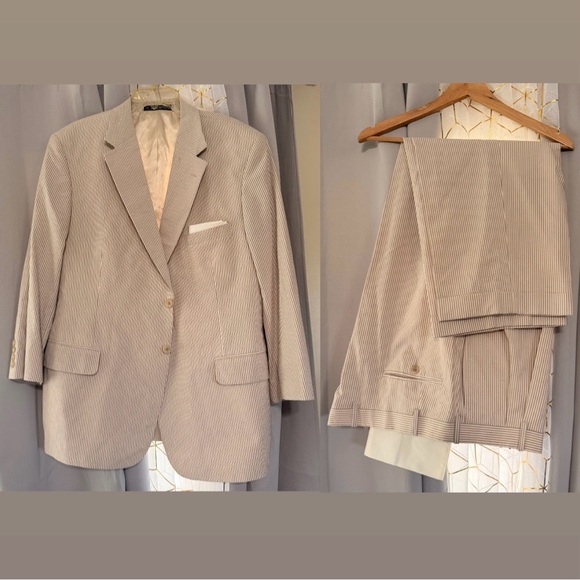 H. Oritsky 2 Piece Suit Blazer Size 46R & Pants Trouser Size 41RPreownedG1